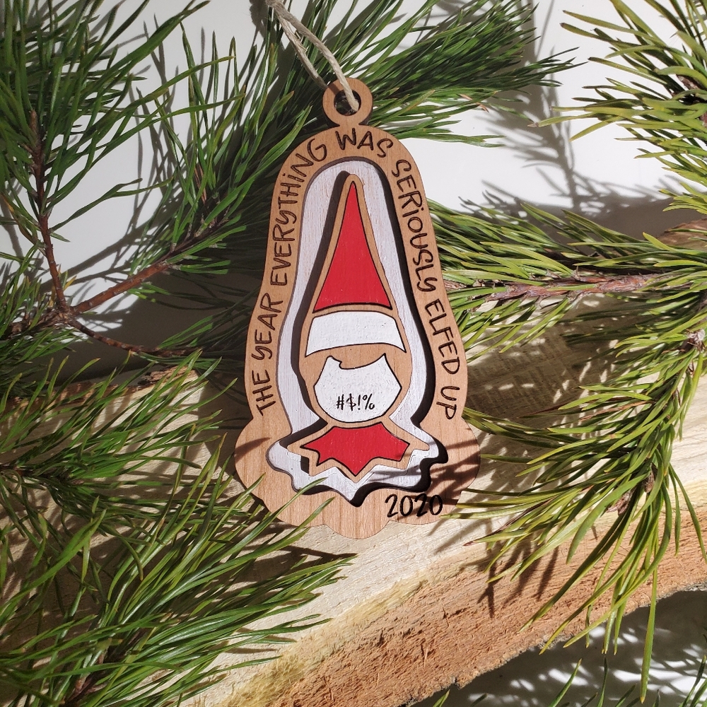 Elved Up Ornament